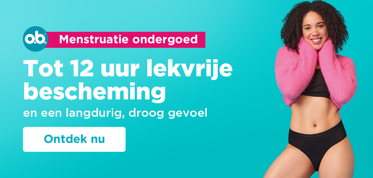 o.b. menstruatie ondergoed– Tot 12 uur lekvrije bescherming en een langdurig droog gevoel