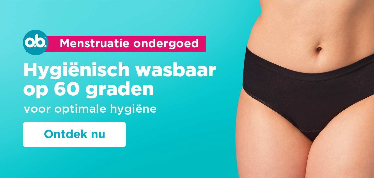 o.b. menstruatie ondergoed – Hygiënisch wasbaar op 60 graden